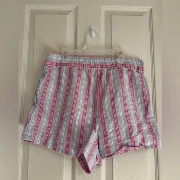 Boden Striped Tassel Shorts | Size 10 US | Cotton Blend Summer Lounge - Picture 4 of 10